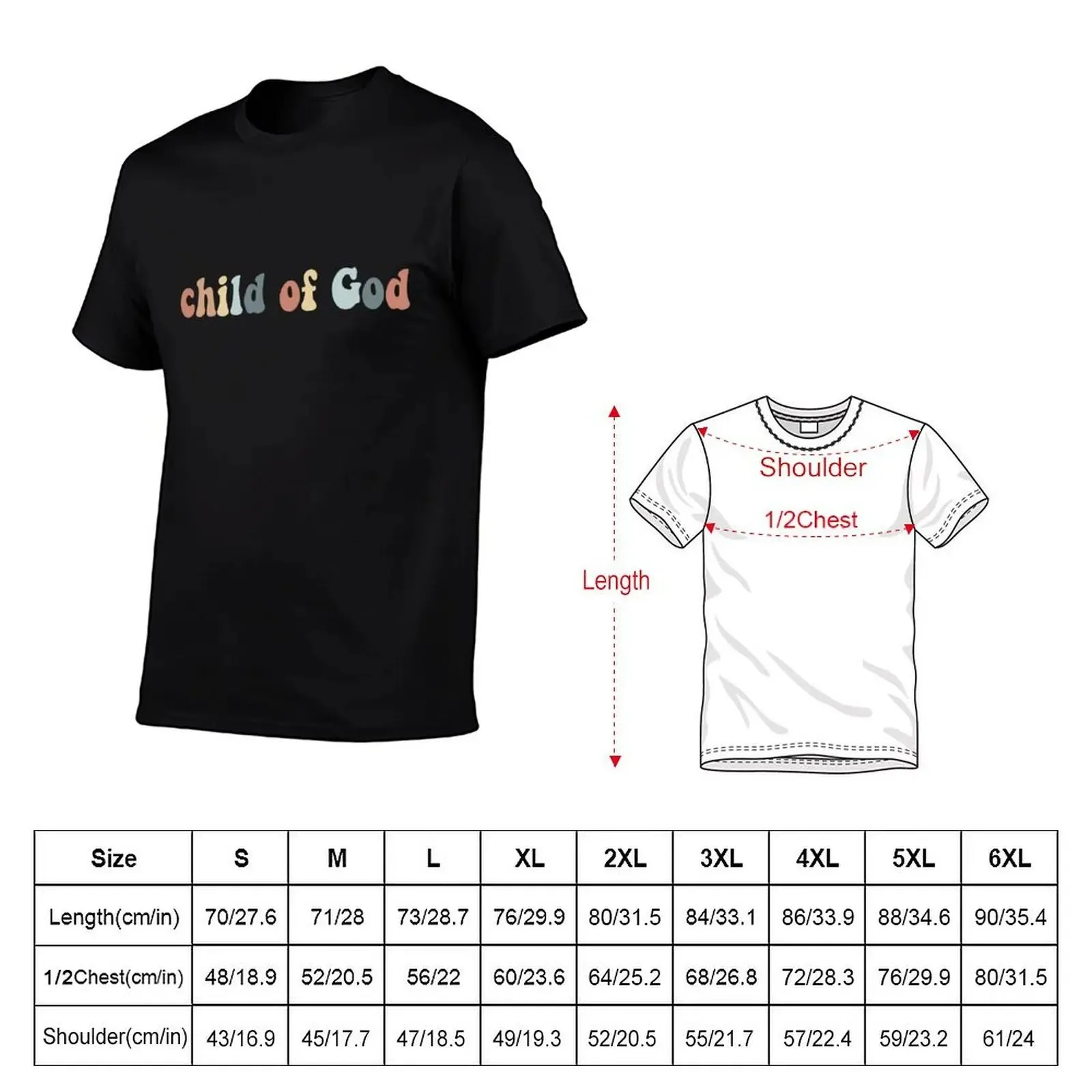 Christian Quote Retro Bible Verse - Child of God T-Shirt Summer Tops Shirts