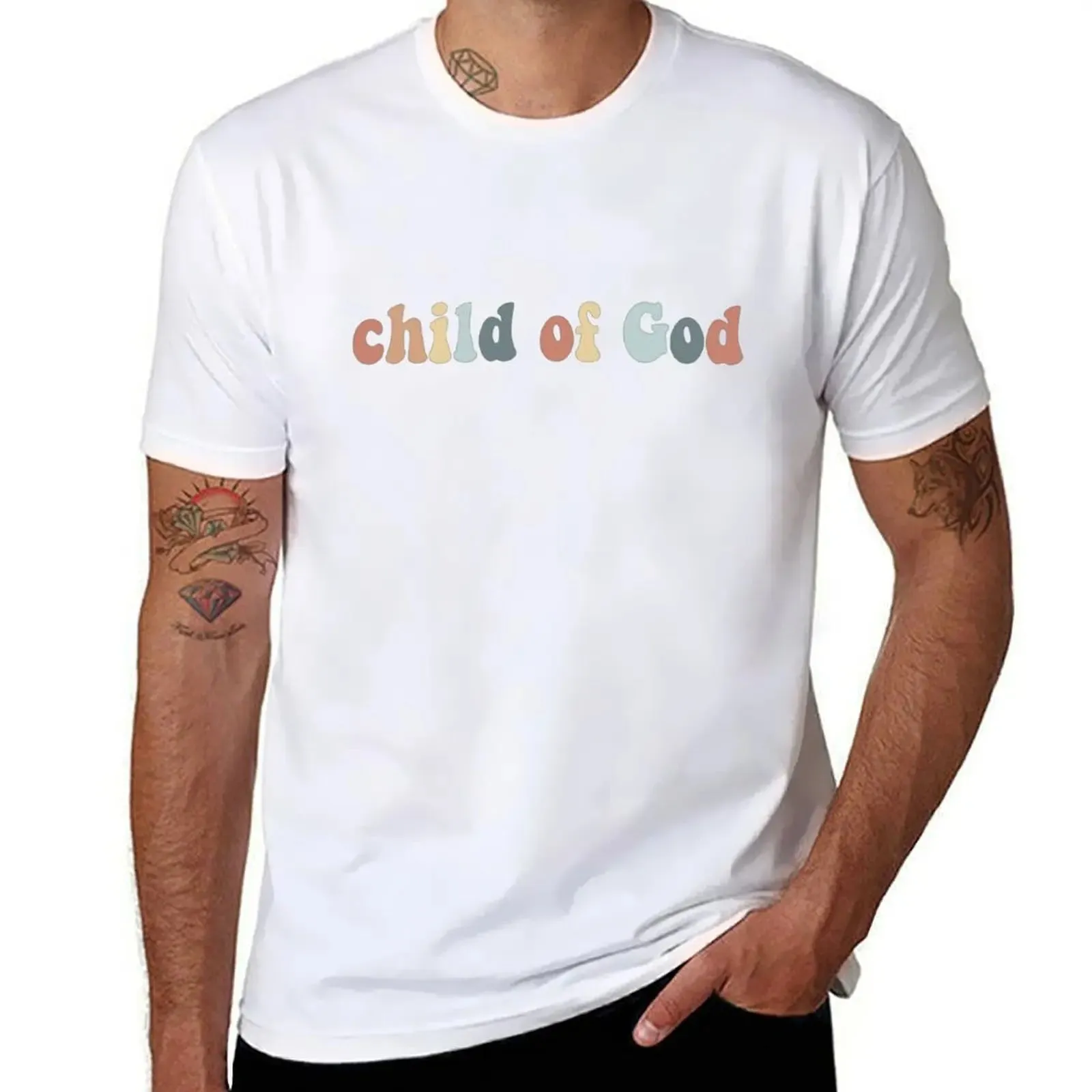 Christian Quote Retro Bible Verse - Child of God T-Shirt Summer Tops Shirts