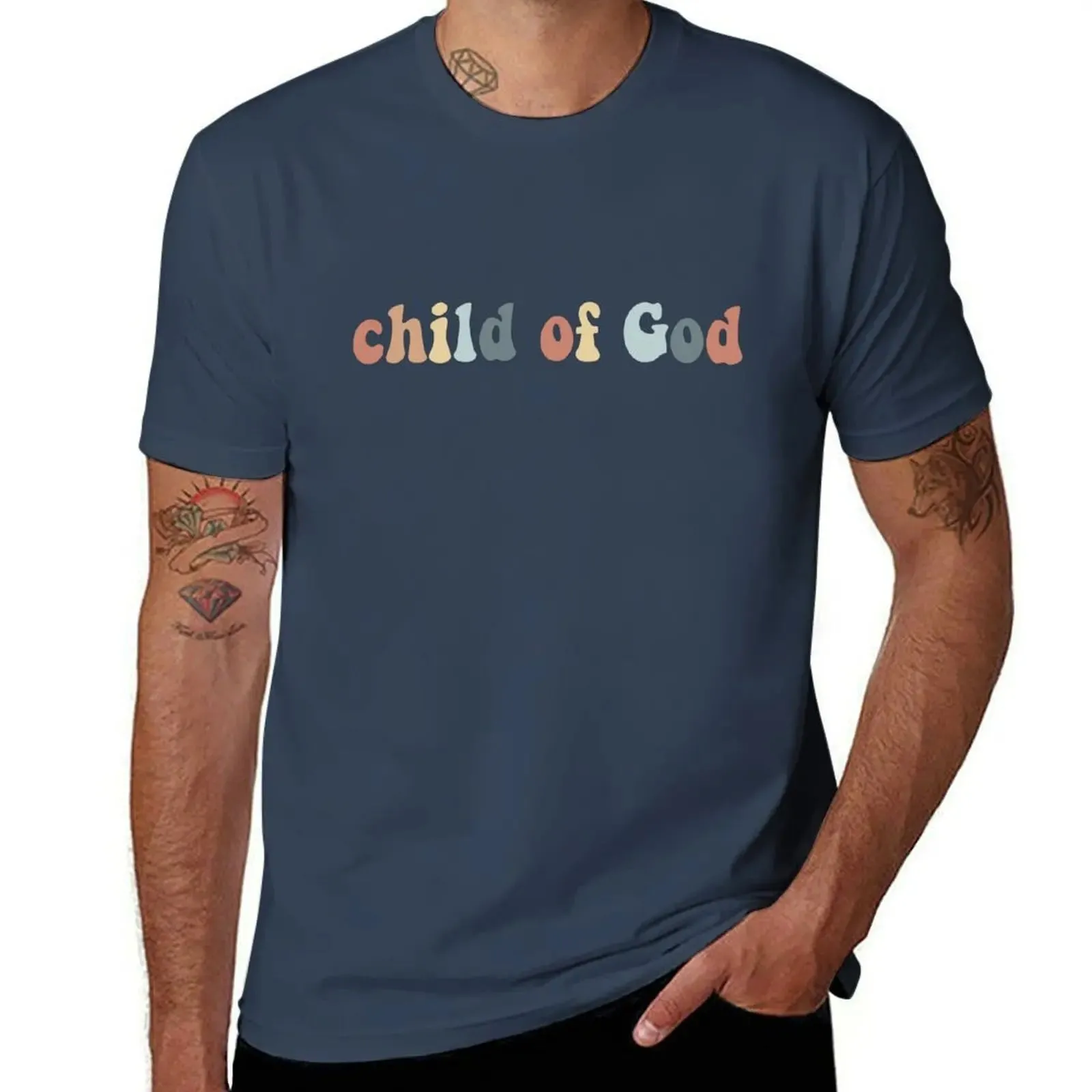 Christian Quote Retro Bible Verse - Child of God T-Shirt Summer Tops Shirts