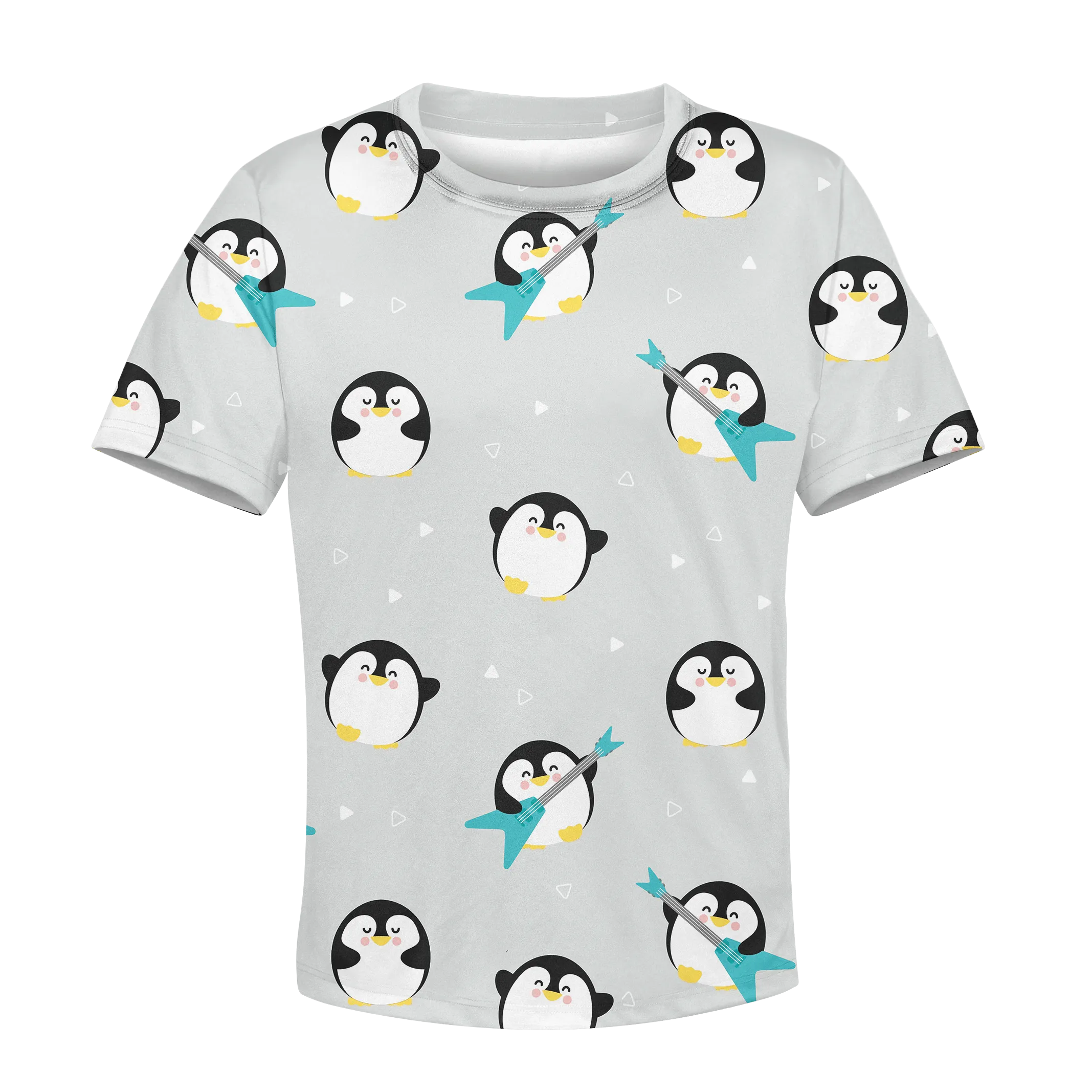 Chubby Penguin Playing Music Custom Cosplay Kid Hoodie