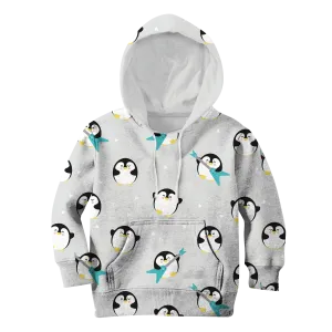Chubby Penguin Playing Music Custom Cosplay Kid Hoodie