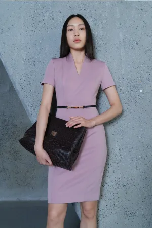 CLASSIC V-NECK OFFICE DRESS