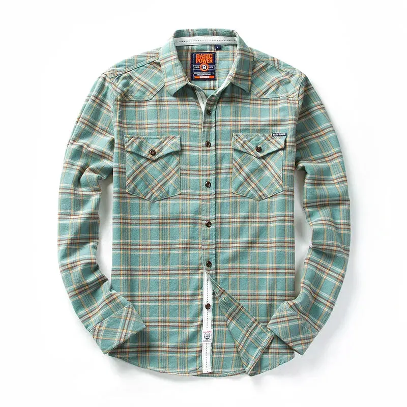 Colorado plaid hand fan