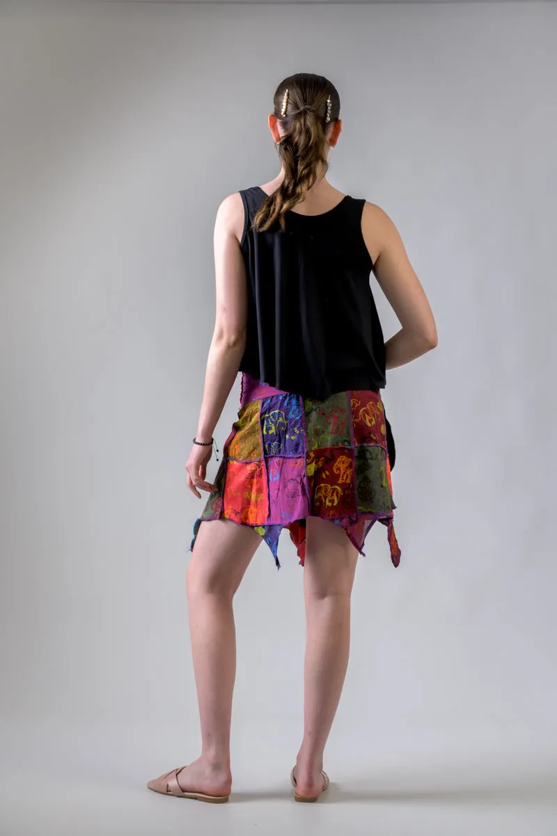 Colorful Mushroom Patches Skirt