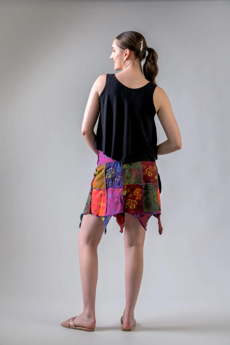 Colorful Mushroom Patches Skirt