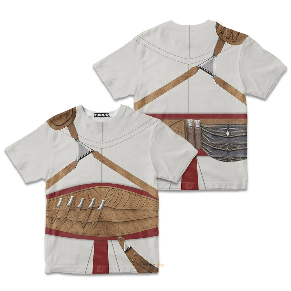 Cosplay Altar Ibn-LaAhad Assassin's Creed Custom Cosplay Costume Kid Tshirt QT301332Hg