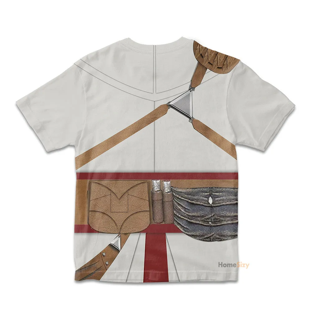 Cosplay Altar Ibn-LaAhad Assassin's Creed Custom Cosplay Costume Kid Tshirt QT301332Hg
