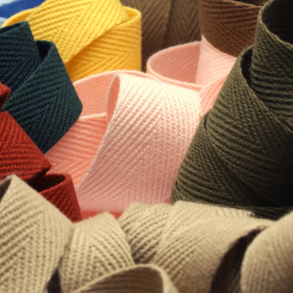 Cotton Herringbone Tape #50 Black