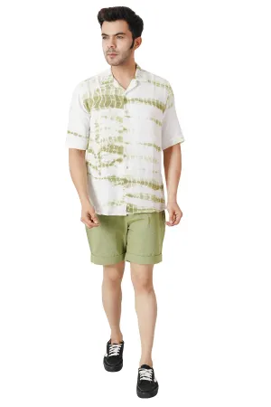 Cotton Linen Tie And Dye Shirt