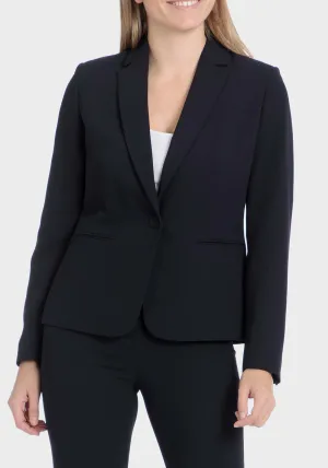 Crepe blazer - Blue / Navy