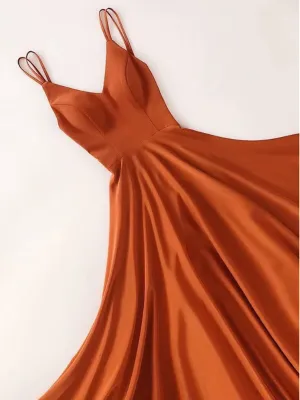 Custom Made V Neck Floor Length Long Prom Dresses, V Neck Graduation Dresses, Long Formal Evening Dresses