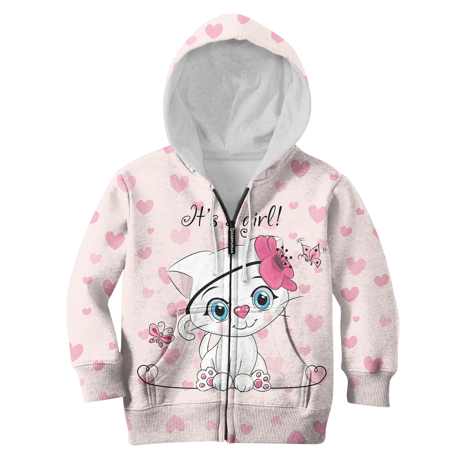 Cute Baby Catty Girl Custom Cosplay Kid Hoodie