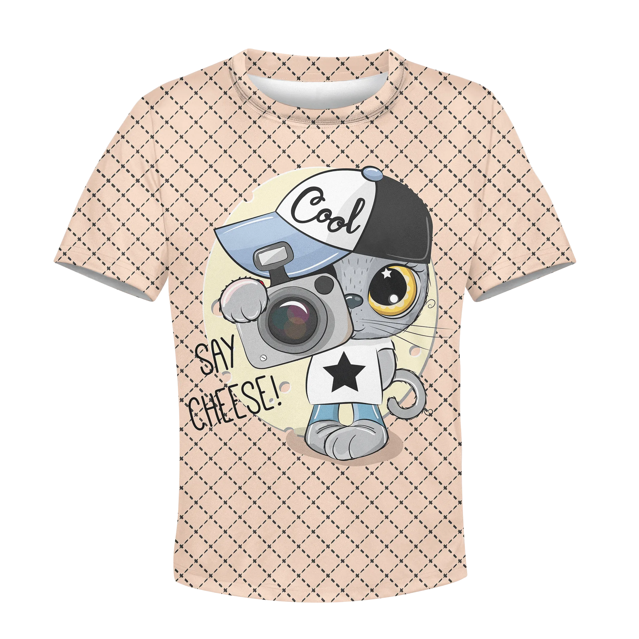 CUTE CAT IS TAKING PHOTOS Kid Hoodies Apparel
