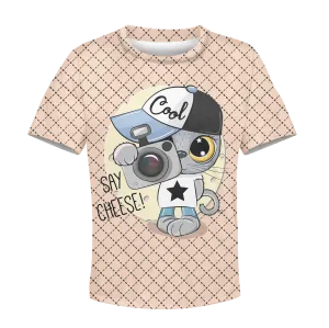 CUTE CAT IS TAKING PHOTOS Kid Hoodies Apparel