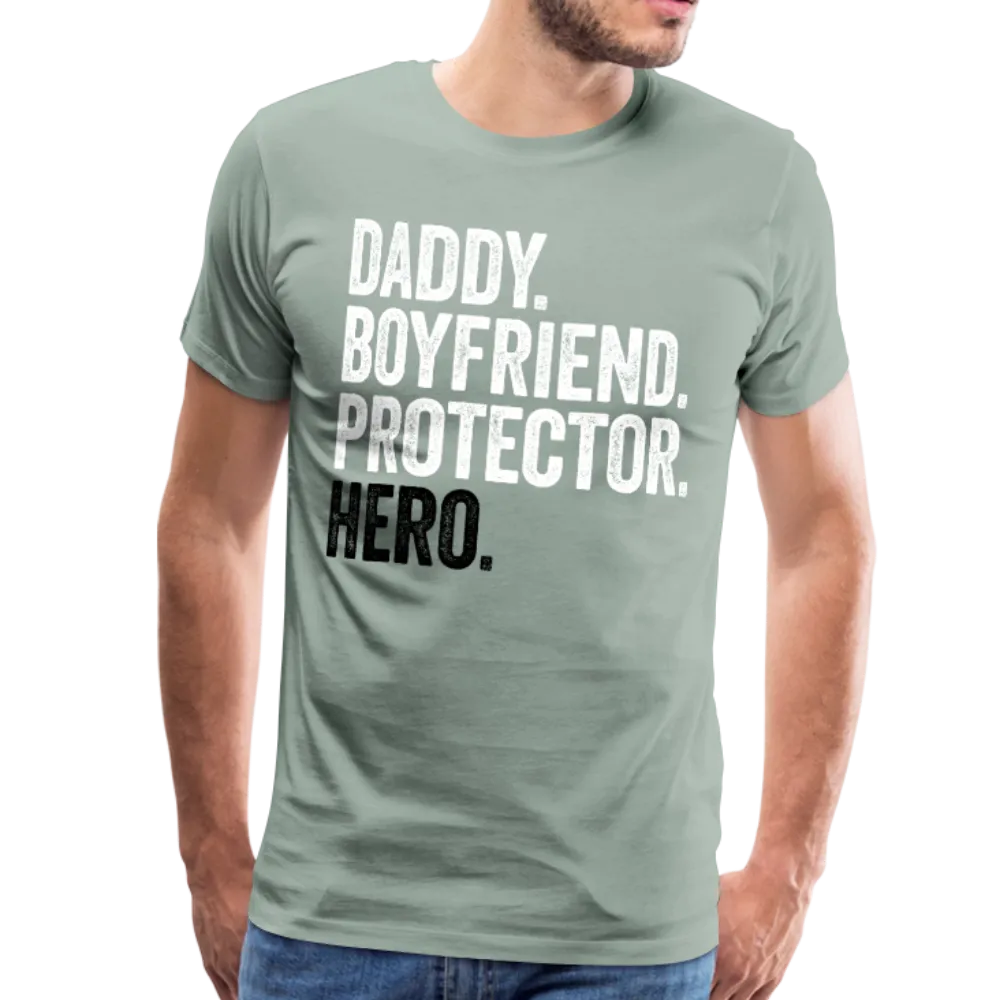 Daddy Boyfriend Protector Hero Men's Premium T-Shirt