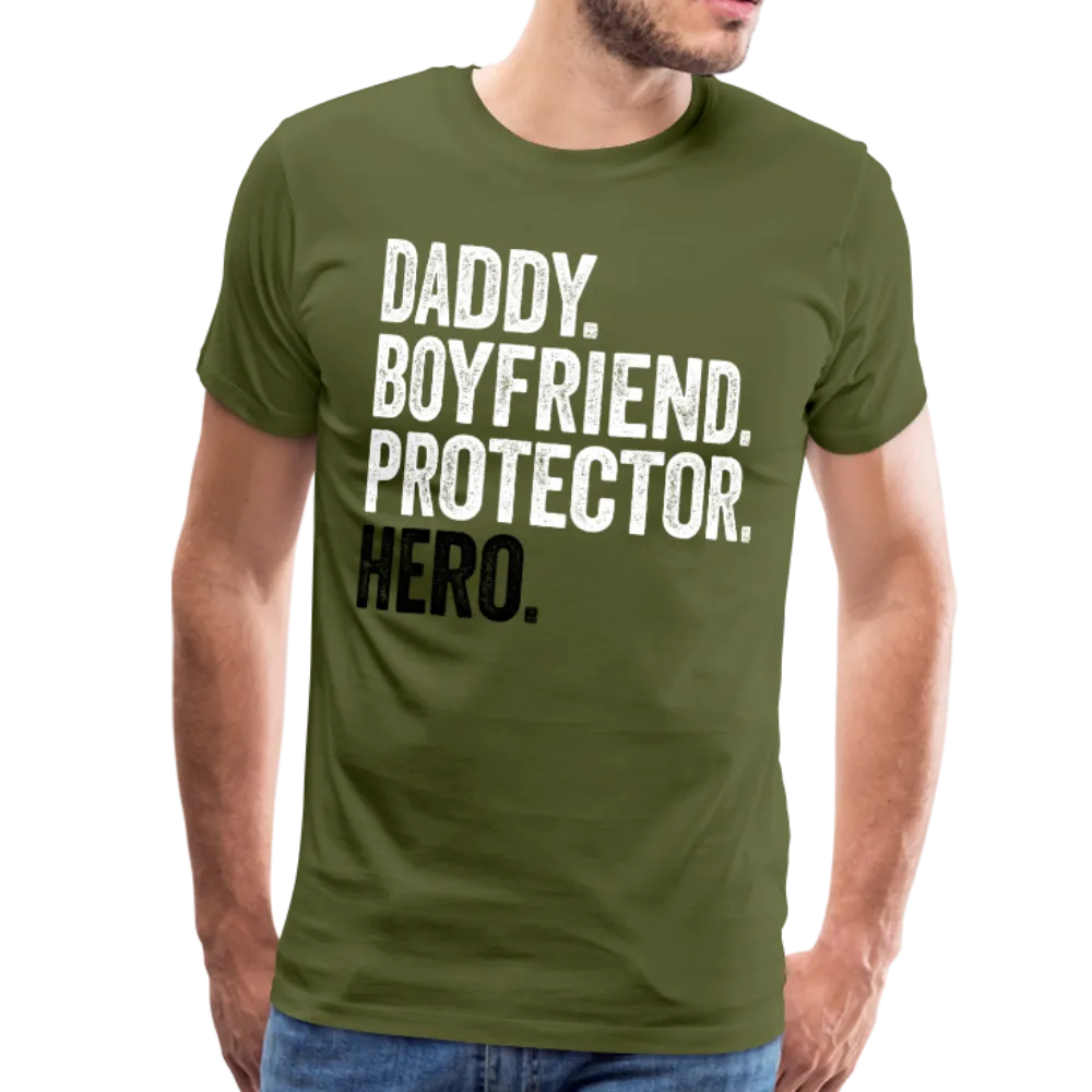 Daddy Boyfriend Protector Hero Men's Premium T-Shirt