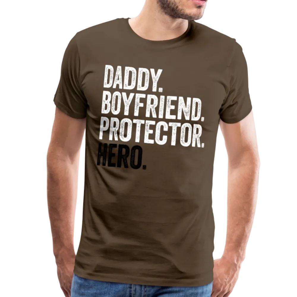 Daddy Boyfriend Protector Hero Men's Premium T-Shirt