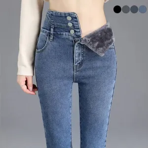 Demelza® | Warm fleece skinny jeans for women