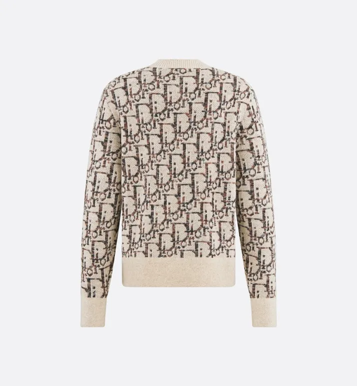 Dior Oblique Sweater • Beige and Brown Wool Jacquard