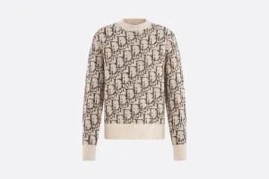 Dior Oblique Sweater • Beige and Brown Wool Jacquard