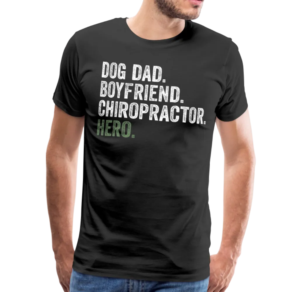 Dog Dad Boyfriend Chiro Hero Men's Premium T-Shirt
