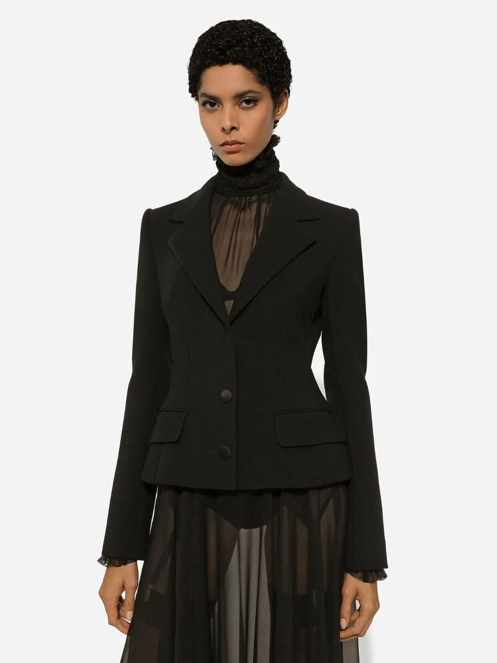 Dolce Single-Breasted Wool Jacket