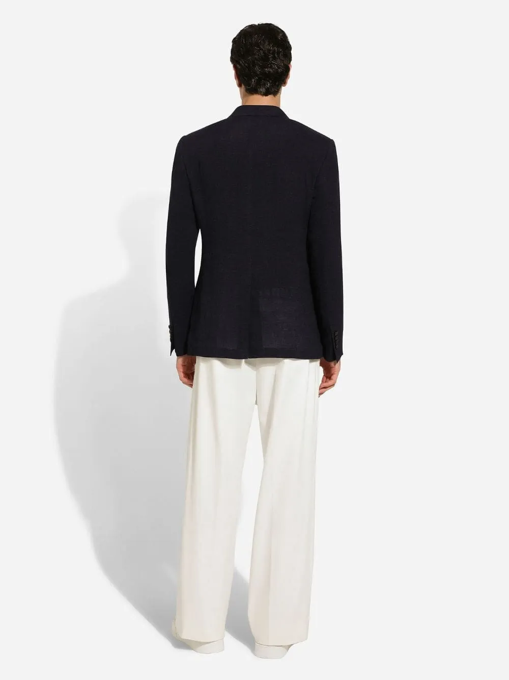 Double-Breasted Pinstripe Jacket