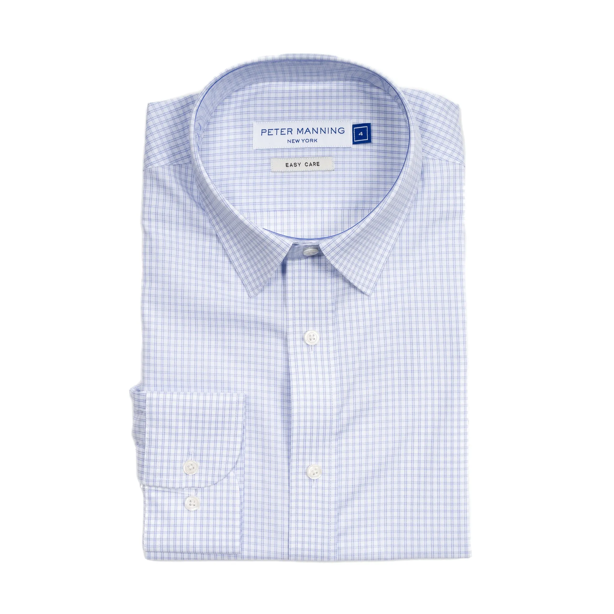 Easy Care Dress Shirt Standard Fit - Blue Check
