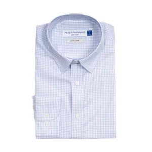 Easy Care Dress Shirt Standard Fit - Blue Check
