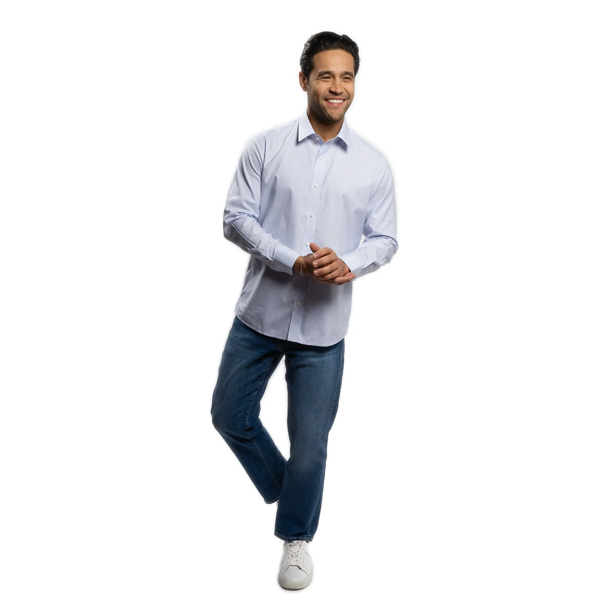Easy Care Dress Shirt Standard Fit - Blue Check