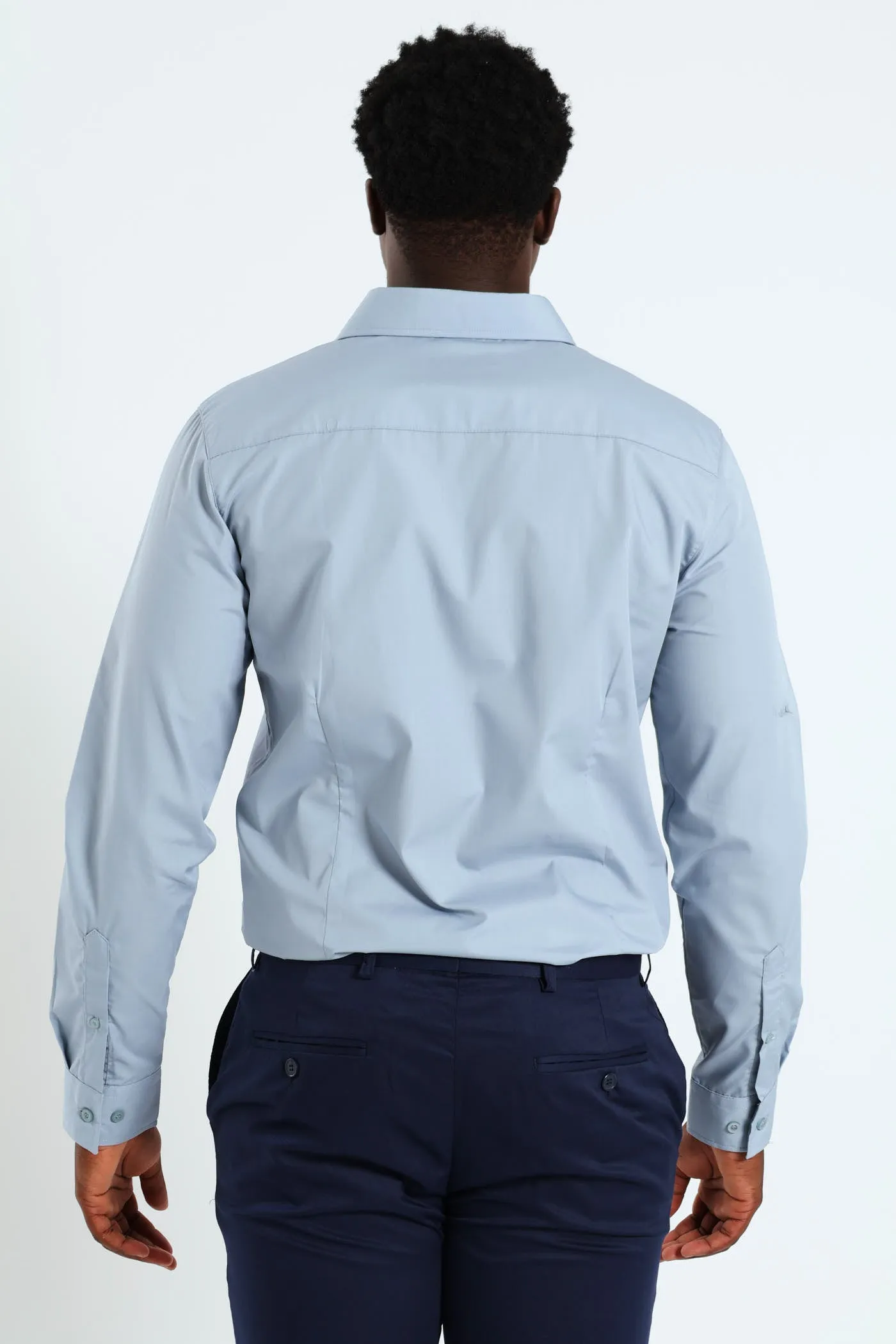 Easy Care Long Sleeve Shirt - Light Blue