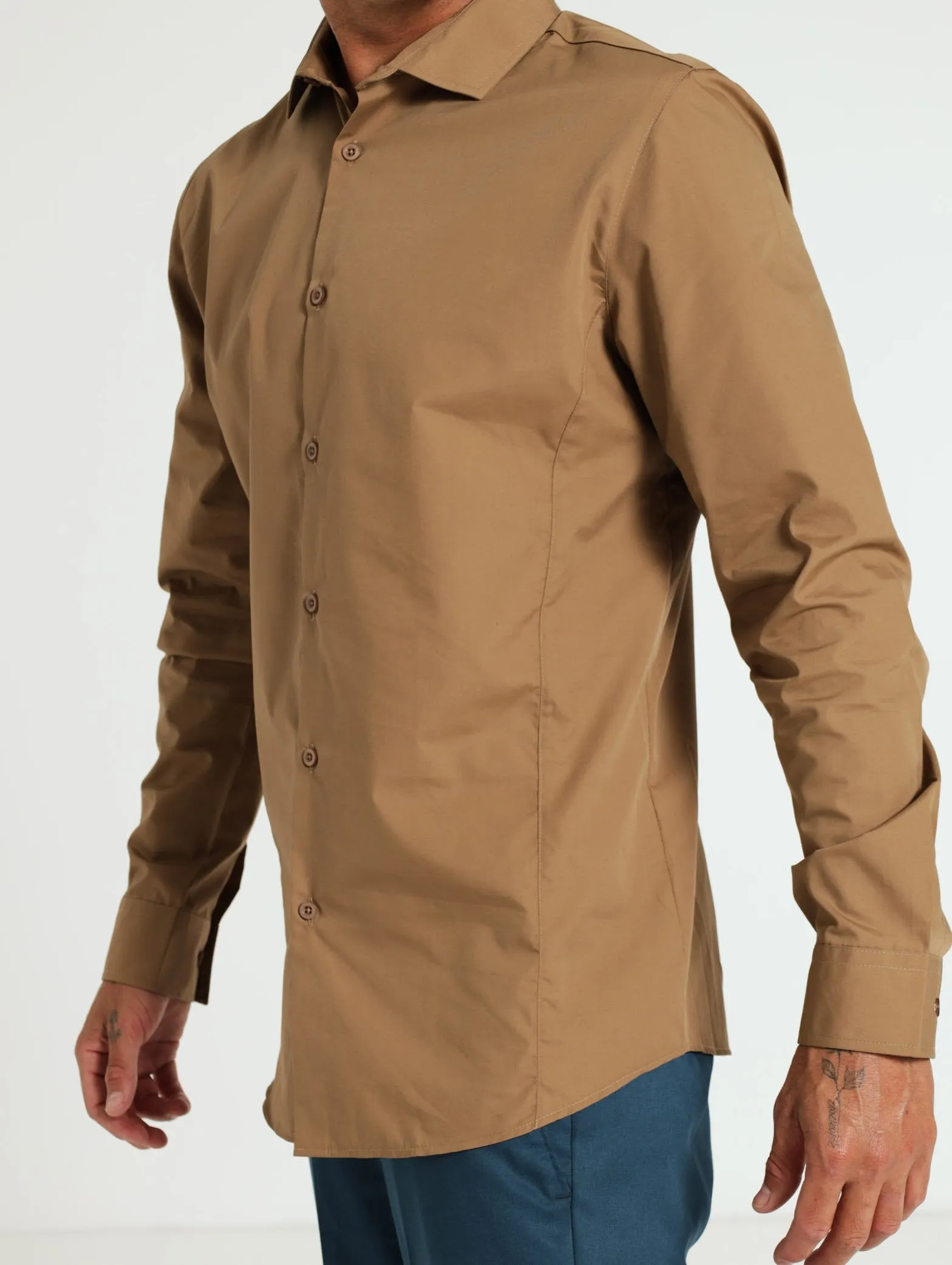 Easy Care Shirt - Taupe