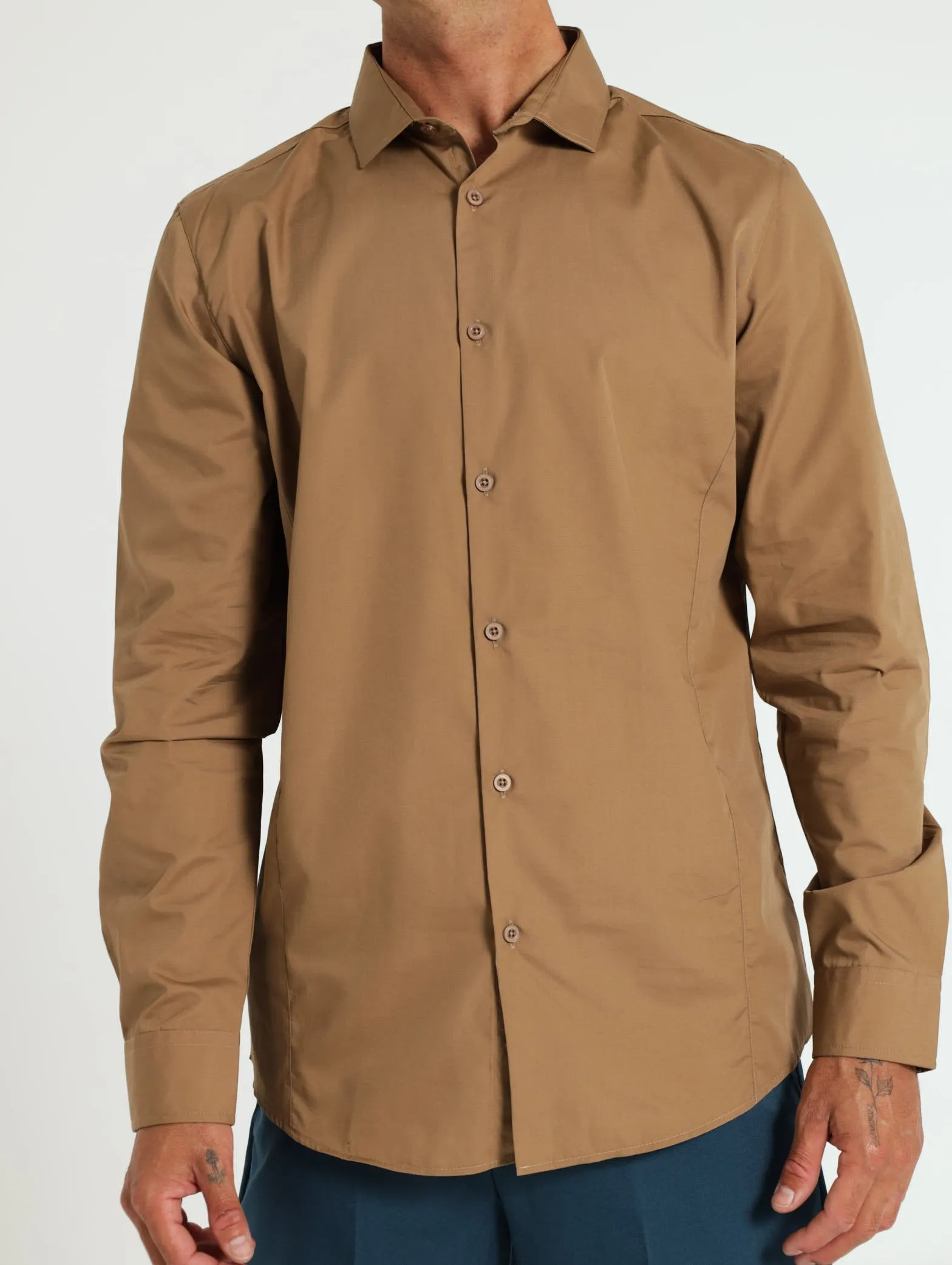 Easy Care Shirt - Taupe
