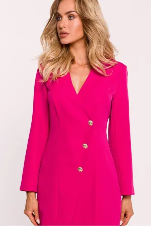 Elegant Tailored Collar Jacket Dress