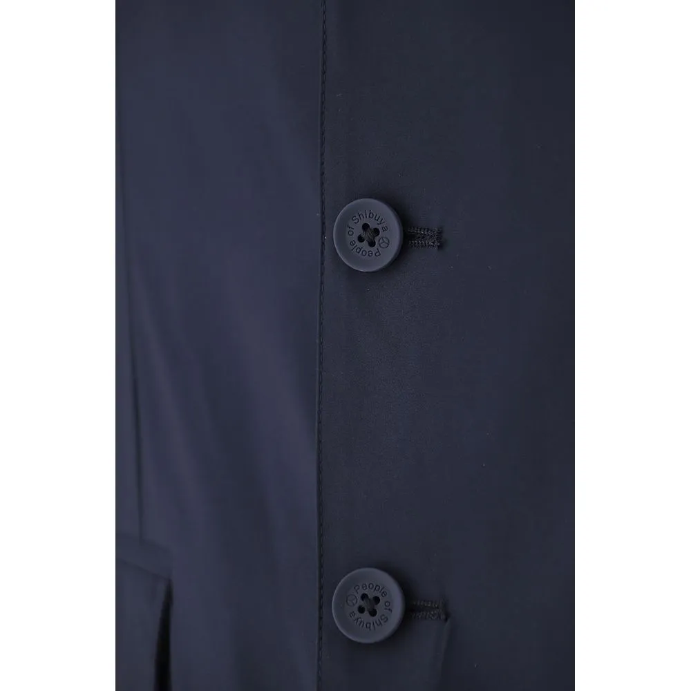 Elegant Water-Repellent Blue Jacket