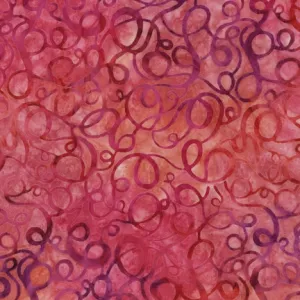 Elementals Coll: Geos 4 Batiks Strawberry - (2)
