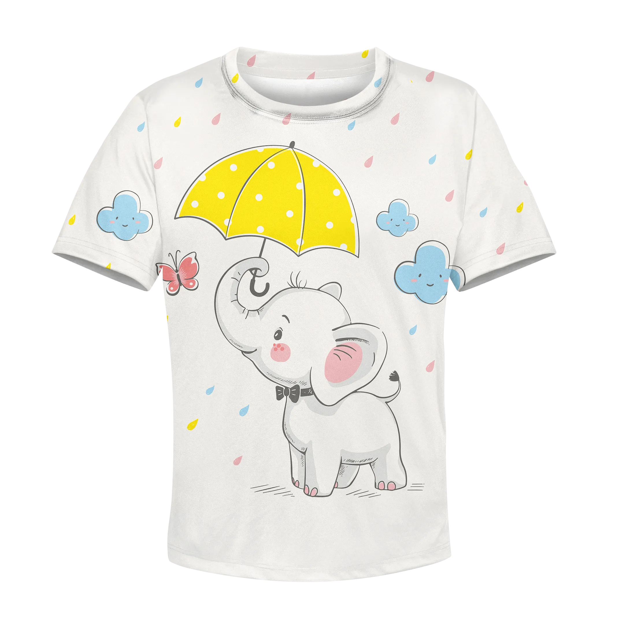 Elephant Holding Umbrella Custom Cosplay Kid Hoodie