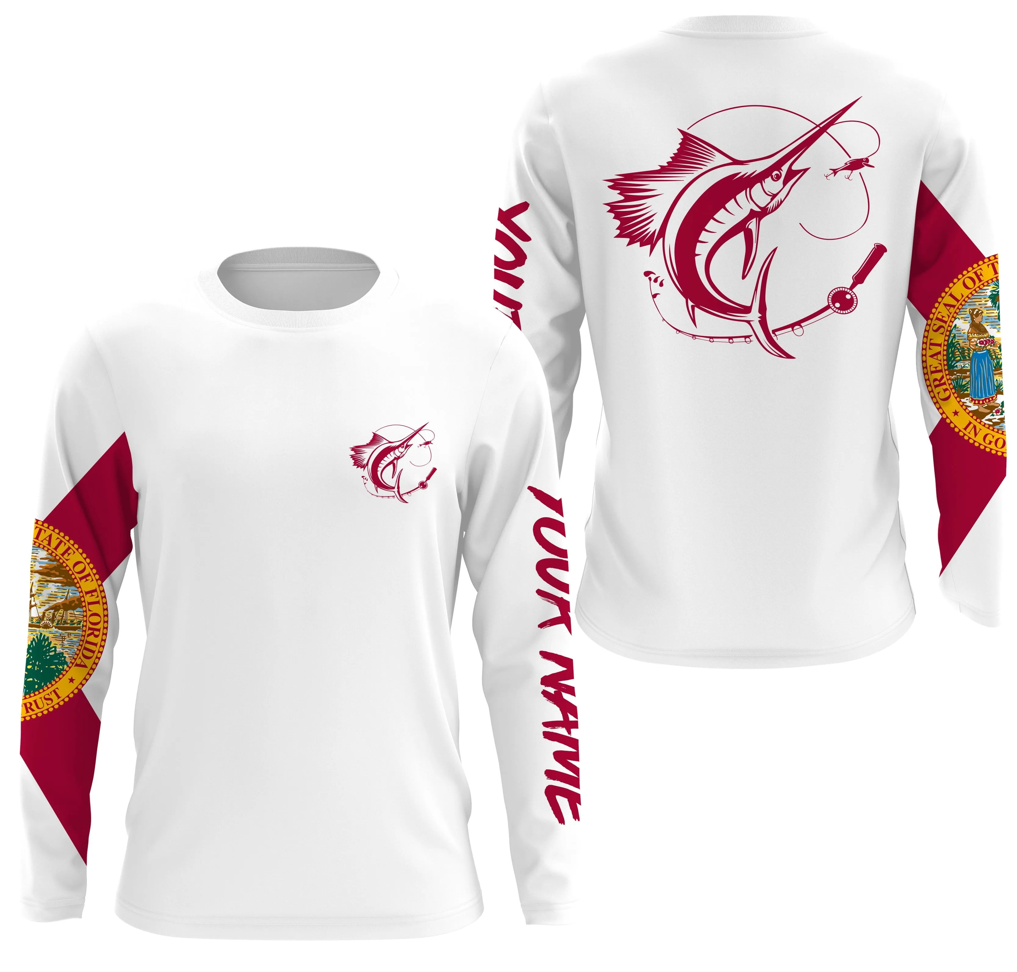 Florida Sailfish Tournament Fishing Shirts | FL Sailfish Fishing jerseys IPHW1787