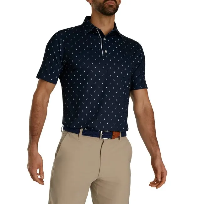 FootJoy Men's Golf Bag Print Lisle Self Collar