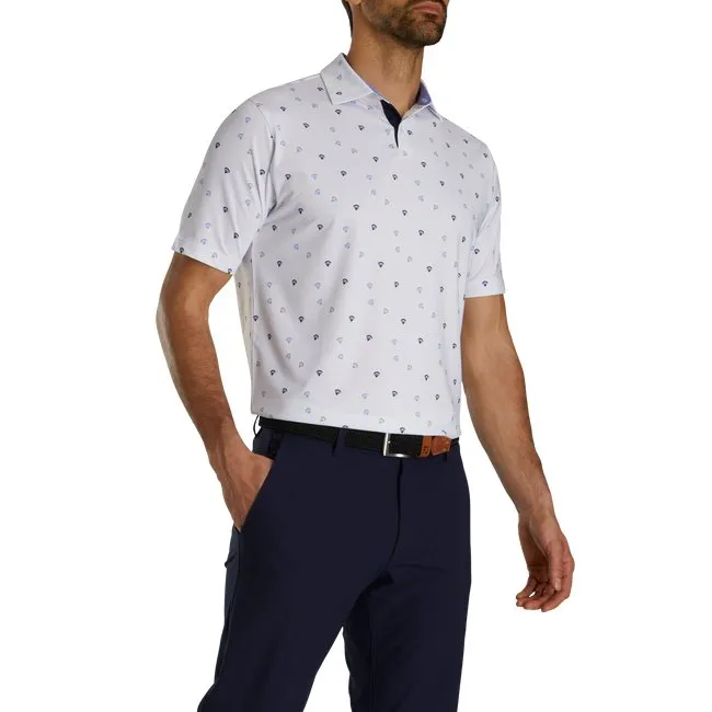 FootJoy Men's Parachute Print Lisle Self Collar