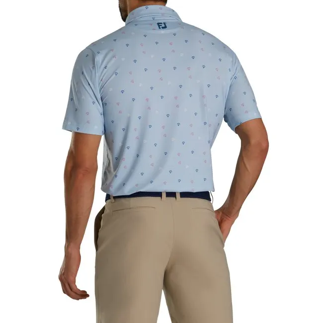 FootJoy Men's Parachute Print Lisle Self Collar