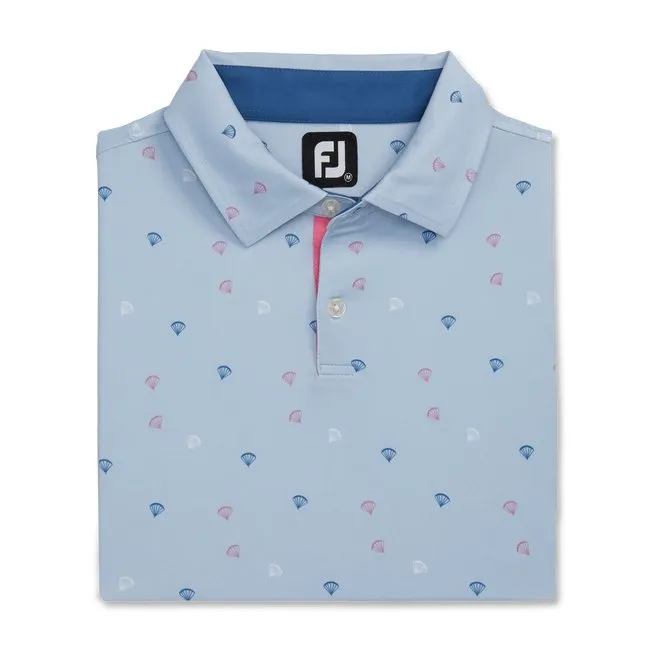FootJoy Men's Parachute Print Lisle Self Collar