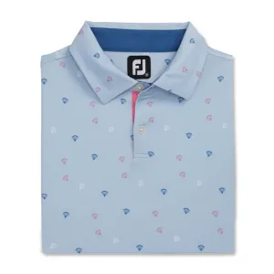 FootJoy Men's Parachute Print Lisle Self Collar