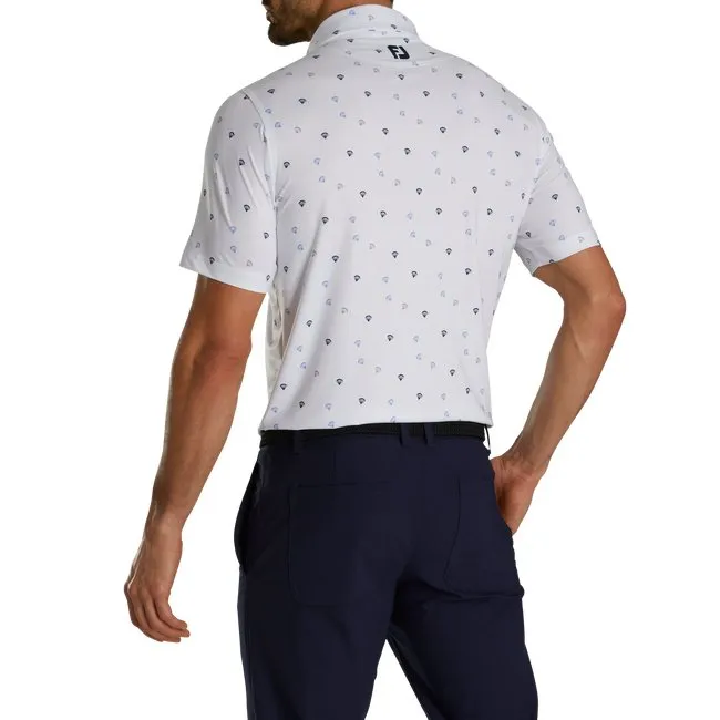 FootJoy Men's Parachute Print Lisle Self Collar
