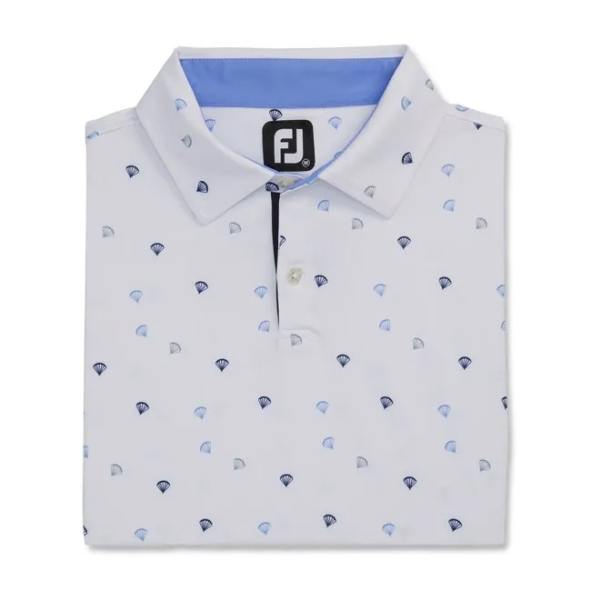 FootJoy Men's Parachute Print Lisle Self Collar