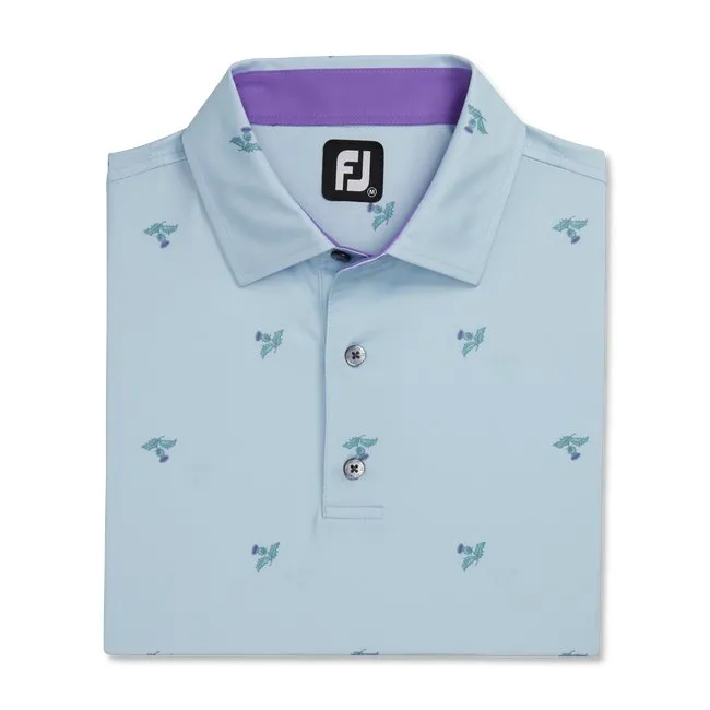 FootJoy Men's Thistle Print Lisle Self Collar