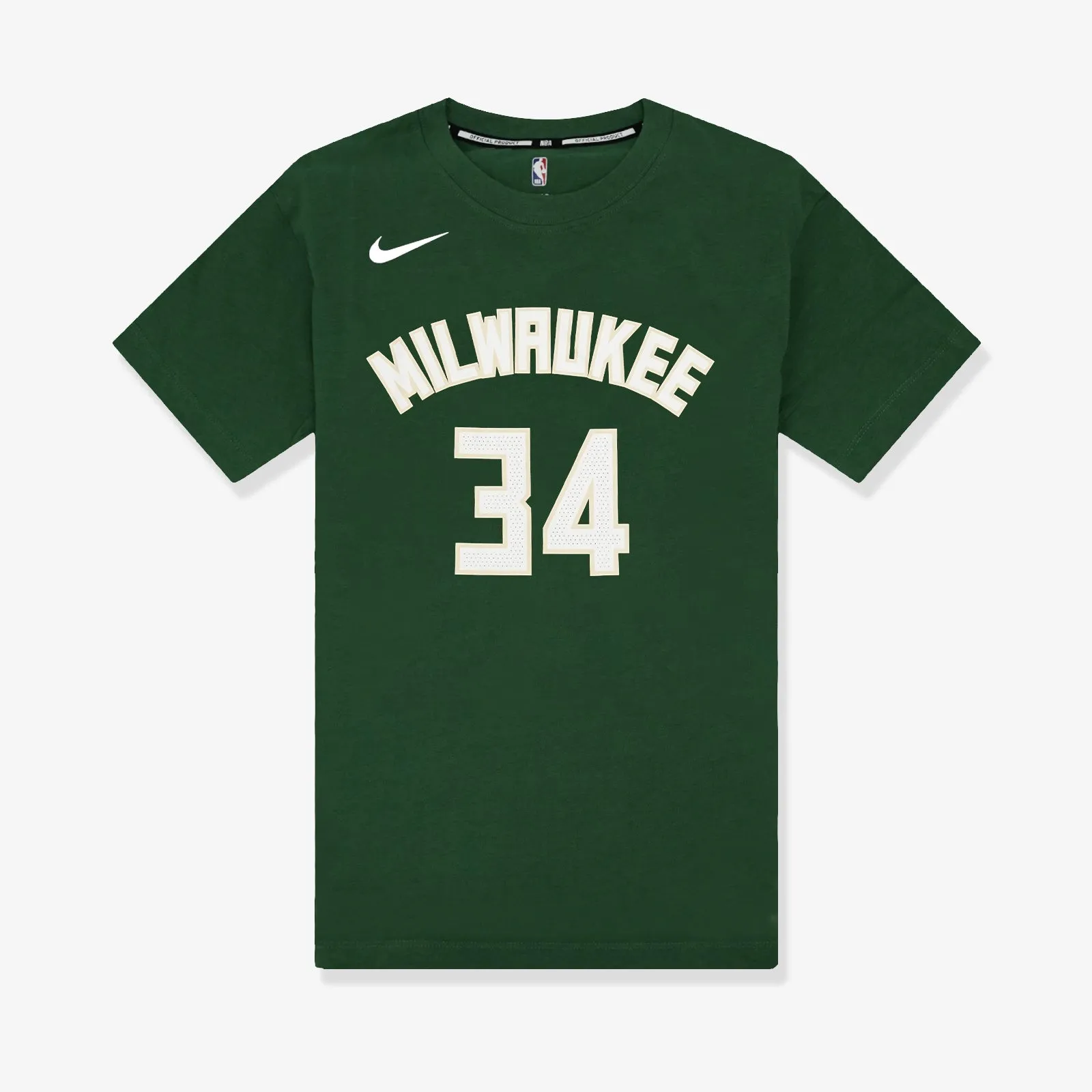 Giannis Antetokounmpo Milwaukee Bucks Name & Number NBA T-Shirt - Dark Green