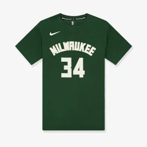 Giannis Antetokounmpo Milwaukee Bucks Name & Number NBA T-Shirt - Dark Green