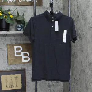 Goodfellow & Co Standard Fit Short Sleeve Loring Polo T-Shirt Railroad Gray S