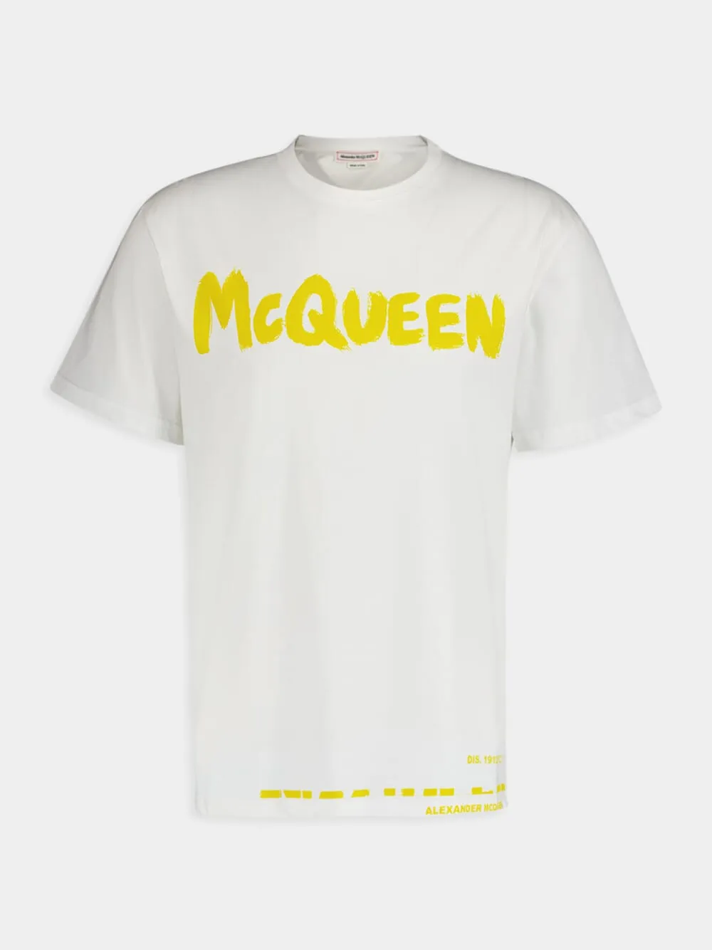 Graffiti Logo Print White T-shirt